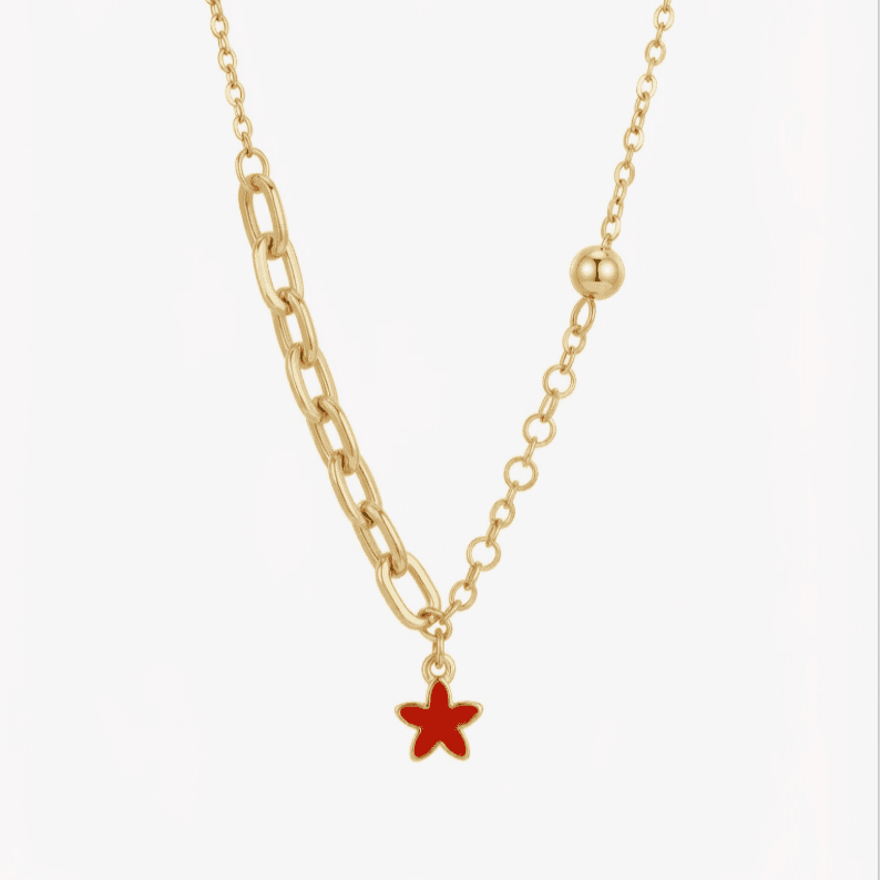 گردنبند گل قرمز عکس محصول