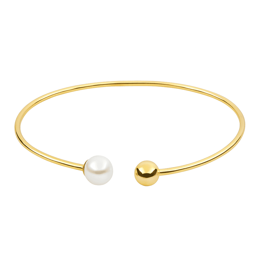 دستبند بنگل گوی و مروارید عکس محصول