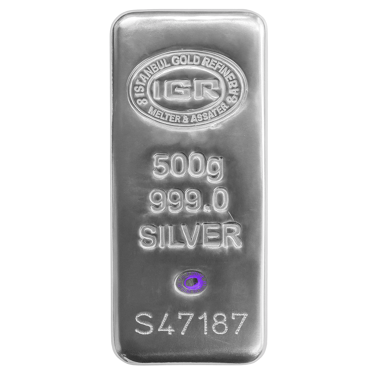 شمش نقره 500 گرمی IGR عکس محصول