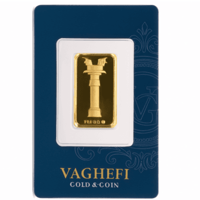 شمش طلا 5 گرمی 24 عیار عکس محصول