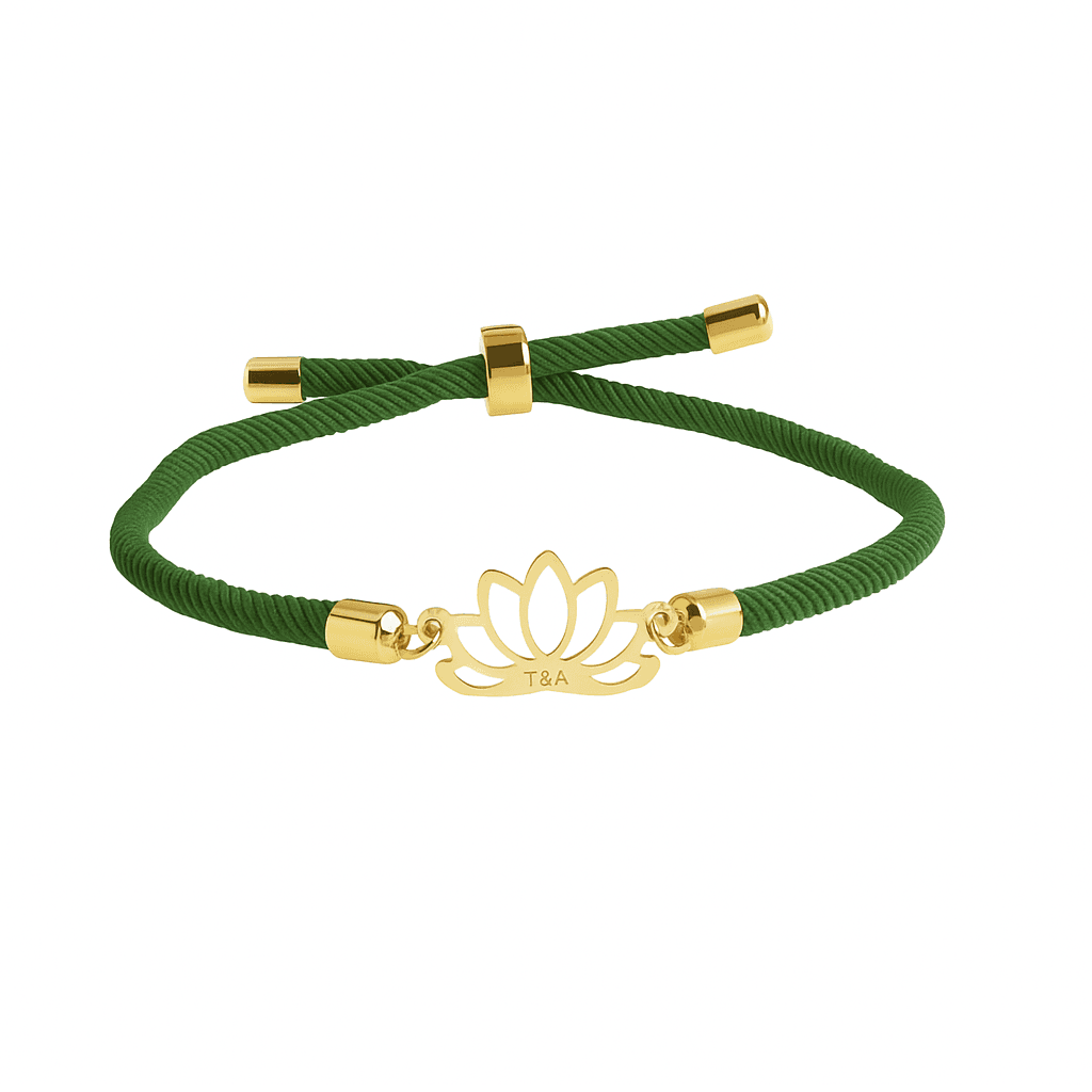 دستبند طلا گل نیلوفر عکس محصول