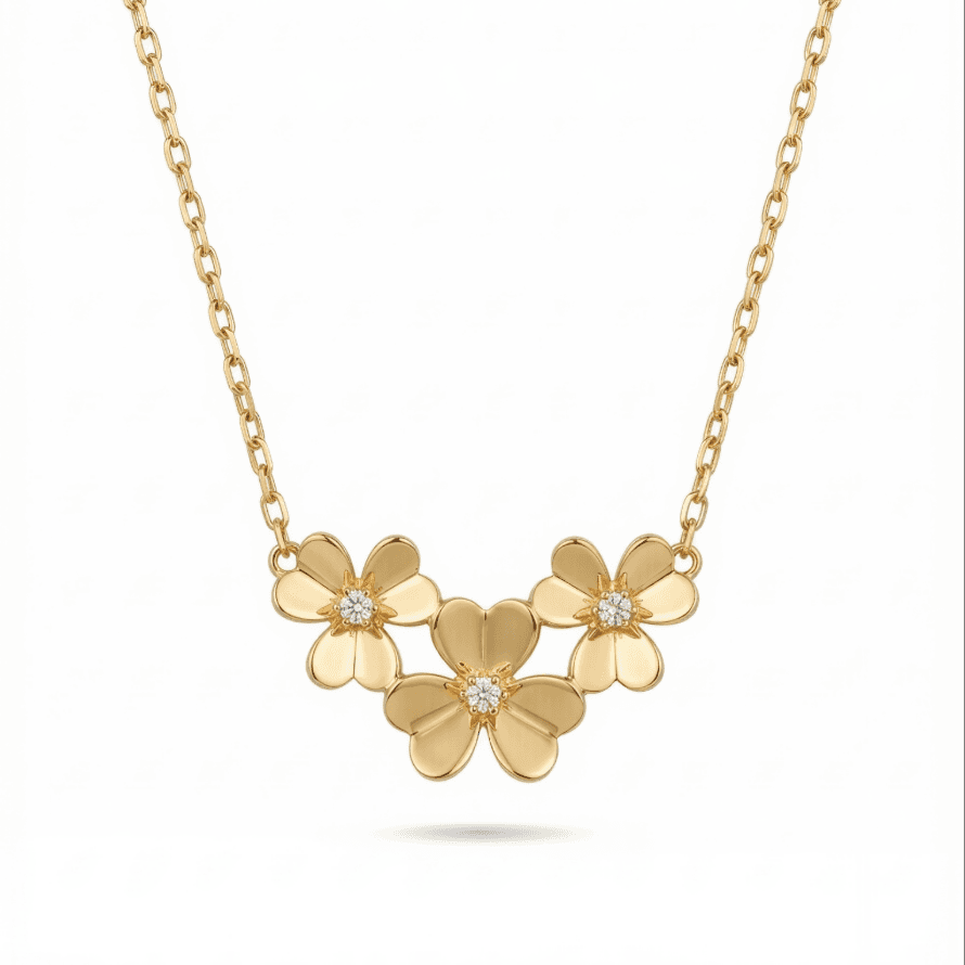 گردنبند مارگارت سه‌گل عکس محصول