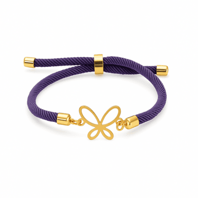 دستبند طلا پروانه عکس محصول