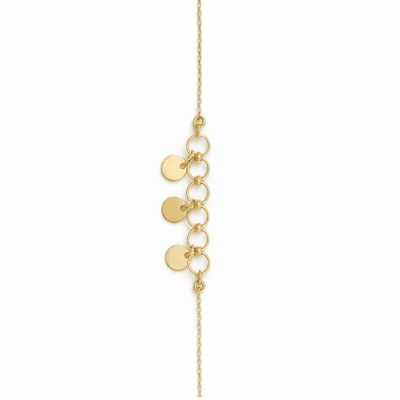 دستبند هفت حلقه با آویز پولک عکس محصول