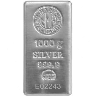 شمش نقره 1 کیلوگرمی NADIR عکس محصول