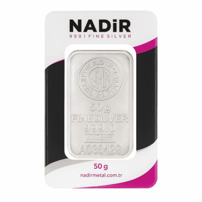 شمش نقره 50گرمی NADIR عکس محصول